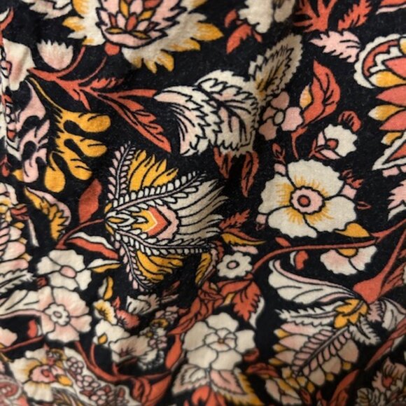 LIZ CLAIBORNE Capri Pants, Size XL, Casual Comfort Cotton/Rayon Blend, Floral - Picture 3 of 8